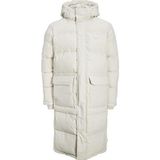 Jack&Jones Jack Jones Jorsence Long Puffer Erkek Günlük Mont 12215143-MOONBEAM Krem