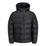 Jack&Jones Jcoelements Pu Puffer Siyah Erkek Ceket Mont