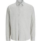 Jack&jones Jorjames Split Stripe Erkek Gömlek 12271090 - Ekru - XL