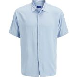 Jack&jones Joshua Viscose Erkek Mavi Klasik Yaka Gömlek - XL