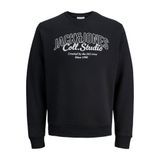 Jack&Jones Makoto Crew Neck Yuvarlak Yaka Sweatshirt, L, 06-12278601-2, Siyah, erkek