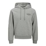 Jack&Jones Makoto Erkek Gri Kapüşonlu Sweatshirt