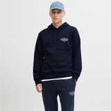 Jack&Jones Makoto Erkek Lacivert Kapüşonlu Sweatshirt