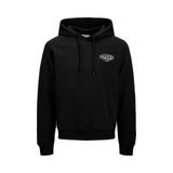 Jack&Jones Makoto Kapüşonlu Sweatshirt, L, 06-12278606-2, Siyah, erkek