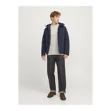 Jack&Jones Minimalist Kapüşonlu Oversized Erkek Mont - Günlük Kullanım
