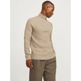 Jack&Jones Minimalist Yüksek Yakalı Uzun Kol Erkek Kazak - Günlük Şıklık