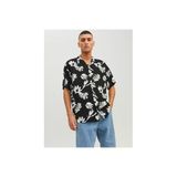 Jack&Jones Oversize Çiçek Desenli Erkek Gömleği - Kısa Kol