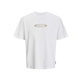 Jack&Jones Pacer Branding Print Crew Neck Erkek Beyaz Yuvarlak Yaka Tişört Beyaz L