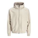 Jack&Jones Perfect Bomber Erkek Bej Kapüşonlu Ceket, XXL