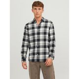 Jack&jones Rahat Kesim Beyaz-Siyah Erkek Gömlek 12227596 - XL - Beyaz-Siyah Çizgili