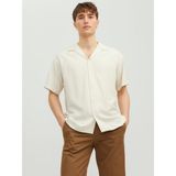 Jack&jones Rahat Kesim Kısa Kollu Ekru Erkek Gömlek 12231689 - 2XL