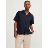 Jack&Jones Resort Yaka Regular Fit Kısa Kollu Lacivert Erkek Gömlek 12251027