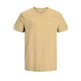 Jack&Jones Sıfır Yaka Basic Açık Sarı Erkek%100 Pamuk T-Shirt 12238844 S