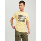 Jack&Jones Spirit Logo Erkek Sarı Bisiklet Yaka Tişört