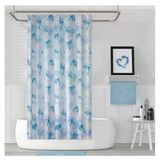 Jackline -Dolphin Mavi- Çift Kanatlı Banyo Duş Perdesi (2X110x200)