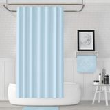 Jackline Mavi Banyo Perdesi Yerli Üretim 180X200 cm Duş Perdesi 12 Plastik C-Halka Hediyeli Banyo Perdeleri - 180 x 200 cm - Renkli