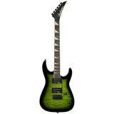 Jackson 2910211587 JS20 Dinky Dkq 2pt Elektro Gitar (Transparent Green Burst) | Amaranth Klavye Yeşil Burst Renk ve Hss Manyetik Dizilimi