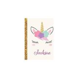 Jackson: Jackson Unicorn Personalized Black Paper Sketchbook For Girls And Kids To Drawing And Sketc - Renkli - 1