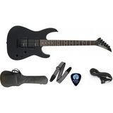 Jackson JS11 Dinky-2 Point Tremelo Gloss Black Elektro Gitar Seti (Gigbag,askı, Kablo,pena)