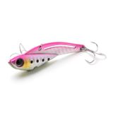 Jackson Metal Vibe Demir Plaka Vibe 2,5 inç (63 mm), 0,7 oz (20 g), Pembe Sardalya Tablosu Berry PIC Lure