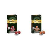 Jacobs 10'lu Capsule Lungo 6 Classic Kapsül Kahve + 10'lu Espresso 7 Classico Espresso Kapsülleri