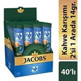 Jacobs 2si1 Arada Kahve 10,5 gr x 40 Adet - Kahve Karışımı
