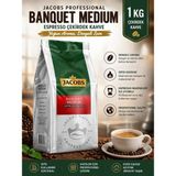 Jacobs Banquet Medium Espresso Beans 8 x 1000 gr Özel Kavrulmuş Lezzetli Türkiye Menşeli Kahve - 1 kg
