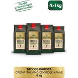 Jacobs Barista Editions 1 kg x 4 Paket Crema Italiano Çekirdek Kahve Yoğun Aroma