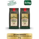Jacobs Barista Editions Çekirdek Kahve Crema Italiano 2'li Paket ( 1 kg x 2) - 2 kg