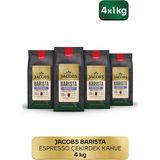 Jacobs Barista Editions Espresso Çekirdek Kahve 1 kg x 4 Paket Baharatlı Lezzetli Menşei TR