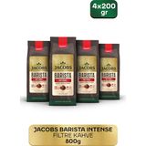 Jacobs Barista Intense Filtre Kahve 200 gr x 4 Öğütülmüş Menşei Belirtilmemiş Yoğun Lezzet