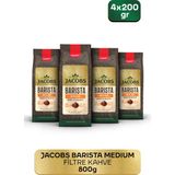Jacobs Barista Medium Filtre Kahve 200 gr x 4 Aromatik ve Dengeli Lezzet ile Yüksek Kalite