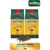 Jacobs Cafe Crema Çekirdek Kahve 500 Gr X 2 Adet PKT.JACOBS.025 Çekirdek