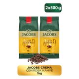 Jacobs Cafe Crema Çekirdek Kahve 500gr X 2 Adet