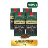 Jacobs Cafe Espresso Çekirdek Kahve 500 Gr x4 Adet