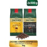 Jacobs Çekirdek Kahve Tanışma Paketi Espresso 500 gr+Cafe Crema 500 gr