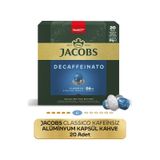 Jacobs Classico Kafeinsiz Nespresso Uyumlu Alüminyum Kapsül Kahve 20 Kapsül Kapsül Kahve