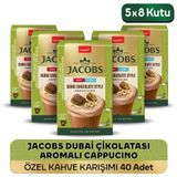 Jacobs Dubai Çikolatası Aromalı Cappucino Özel Kahve Karışımı 8 x 19,5gr 5'li Paket