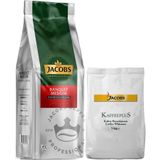 Jacobs Medium Çekirdek Kahve 1KG (Espresso Beans) & Kaffeeplus Süt Tozu 1KG (Karma 2 Li Set)