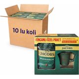 Jacobs Monarch Gold 200 gr Ikonik Jacobs Fincanlı Set x 10 Adet - 1 Adet