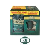 Jacobs Monarch Gold 200 Gr İkonik Jacobs Fincanlı Set X 8 Adet Çözünebilir