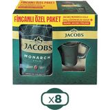 Jacobs Monarch Gold 200 gr Ikonik Jacobs Fincanlı Set x 8 Adet