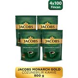 Jacobs Monarch Gold 200 gr x 4 Adet Granül Kahve Kafeinli Lezzetli Türkiye Menşeli