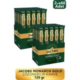 Jacobs Monarch Gold 30'lu 2gr Çözülebilir Kahve x 2 Paket - Granül - 2 gr