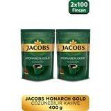 Jacobs Monarch Gold 400 gr Granül Kahve Kafeinli Lezzetli ve Taze Çekilmiş Kahve
