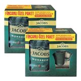 Jacobs Monarch Gold Çözünebilir Kahve 200g, İkonik Fincan Hediyeli Özel Paket, 2 Adet