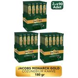 Jacobs Monarch Gold Granül Kahve, 2gr x 90 Adet (3 Paket)