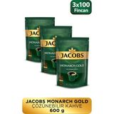Jacobs Monarch Gold Granül Kahve 600 gram x 3 Adet Kafeinli Lezzetli Kahve