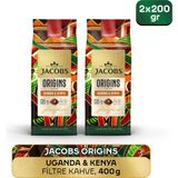 Jacobs Origins Uganda & Kenya Filtre Kahve 200GR x 2 Adet - 200 gr