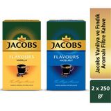 Jacobs Vanilya ve Fındık Aromalı Filtre Kahve Tanışma Paketi 2 x 250 gr - 500 gr